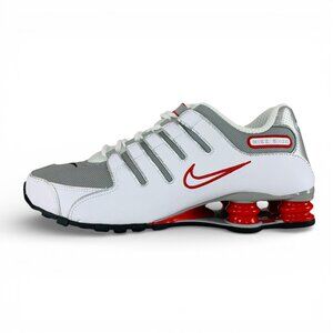 Nike Shox NZ White University Red Black Silver Men's Shoes Sneakers 378341-104